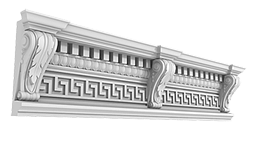 Карниз Дворцовый КД-41. Раздел: Фасадный декор, фасадная лепнина, классический стиль, стеклофибробетон