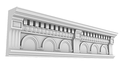 Карниз Дворцовый КД-45. Раздел: Фасадный декор, фасадная лепнина, классический стиль, стеклофибробетон