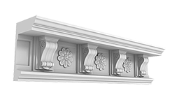 Карниз Дворцовый КД-65. Раздел: Фасадный декор, фасадная лепнина, классический стиль, стеклофибробетон