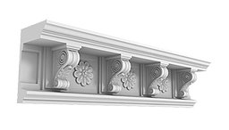 Карниз Дворцовый КД-71. Раздел: Фасадный декор, фасадная лепнина, классический стиль, стеклофибробетон