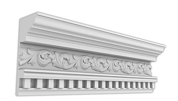 Карниз Дворцовый КД-55. Раздел: Фасадный декор, фасадная лепнина, классический стиль, стеклофибробетон