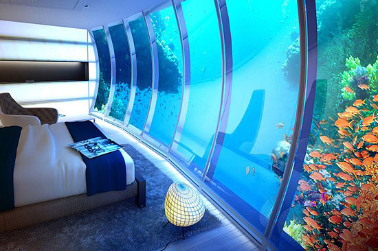 Проект подводного отеля в Дубаи