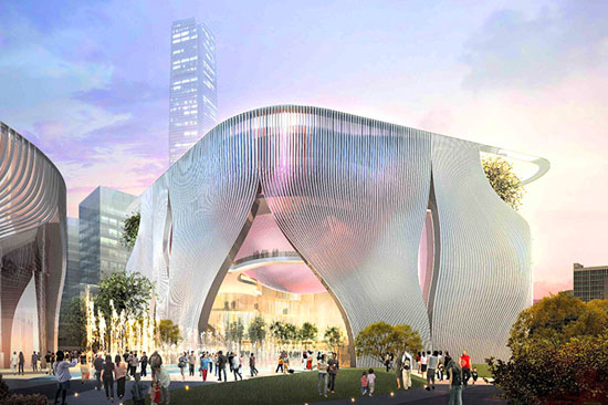 Современный проект культурного центра в Гонконге Xiqu Center