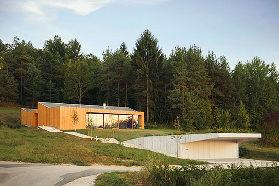 Проект подземного загородного дома в Словении