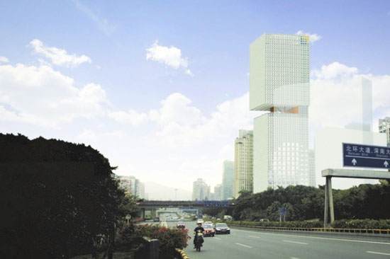 В Китае построят небоскреб со смещенным центром опоры