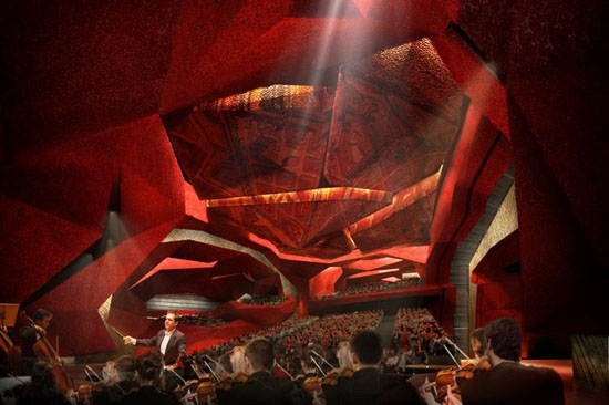 В Польше построят концертный зал с пещерным интерьером