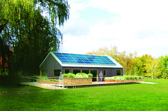 Проект дома с солнечными батареями Self-Reliance