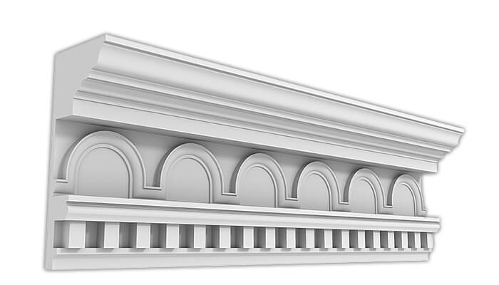 Карниз Дворцовый КД-54. Раздел: Фасадный декор, фасадная лепнина, классический стиль, стеклофибробетон