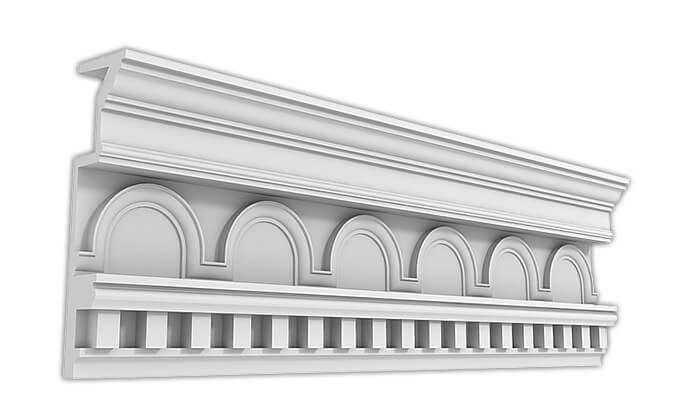 Карниз Дворцовый КД-57. Раздел: Фасадный декор, фасадная лепнина, классический стиль, стеклофибробетон