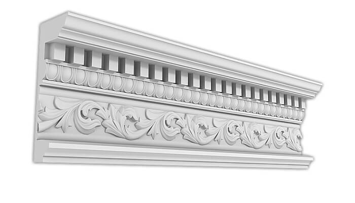 Карниз Дворцовый КД-61. Раздел: Фасадный декор, фасадная лепнина, классический стиль, стеклофибробетон