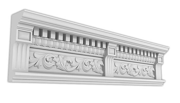 Карниз Дворцовый КД-46. Раздел: Фасадный декор, фасадная лепнина, классический стиль, стеклофибробетон
